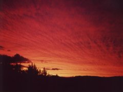 Spectacular sunset at Taupo