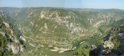 Tarn gorge - lookout from the top near La Malène