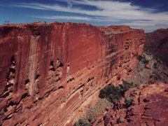 Überhängende Felswand, Kings Canyon Nationalpark