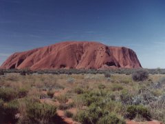 Ayers Rock from visitor center