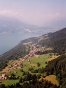 view of Beatenberg and the Thunersee in the west