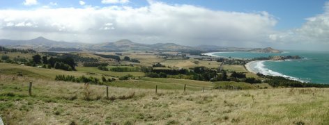 Aussicht nrdlich von Dunedin