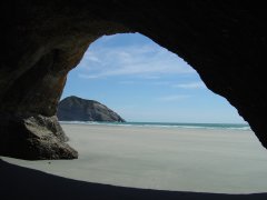 Wharariki beach